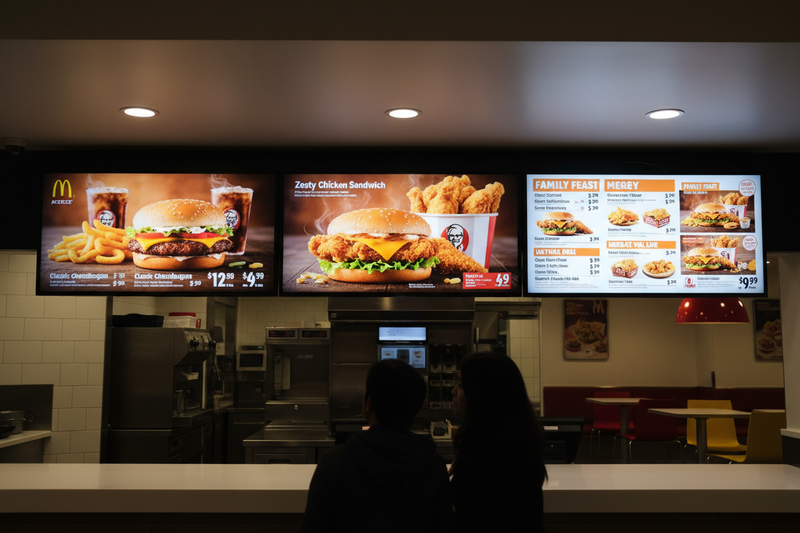 i want it highlight the food menu, you know like when you in kfc or mcd